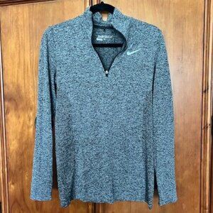 NIKE Golf Dri-Fit black/white ladies quarter zip pullover Size medium